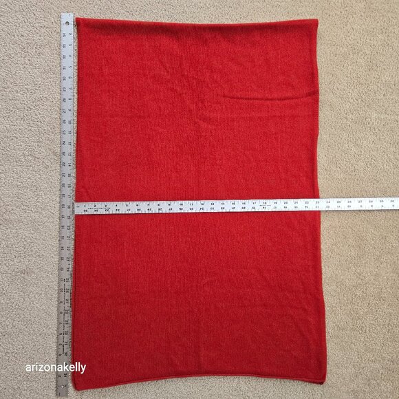 Portolano Accessories - Cashmere Knit Scarf Rust Brick Portolano *FLAW*